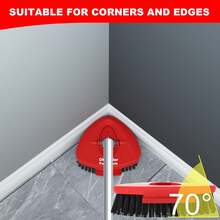 2 Pack Upgrade Scrub Brush Replace Heads Compatible With O Cedar EasyWring * Tank Spin Mop,Mop Replacement Scrubber Head Brush,Floor Cleaning Brush,More Layers Of Bristles For Bathroom, Deck, - 2 Brush(For *-Tank)