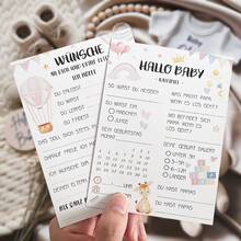 10/20 Stücke Babyparty Spielekarten neutral geschlechtsneutral Babyparty Ratespiel Karten Babyparty Tipps Karten für Babyparty Geschlechtsverkündigung Partys für Babys Jungen und Mädchen Teile Babyparty Bingo Karten