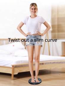 Tabla de equilibrio para torsión de cintura para acondicionamiento físico, pérdida de peso, masaje de pies - Negro - Ver 3