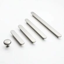 Tiradores de gabinete de aleación de zinc moderna, manijas de puerta de muebles con forma de T de estilo, tiradores sólidos de metal para cajones, herrajes para armarios