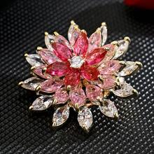 Sparkling Zirconia White Snowflake Copper Brooch, Minimalist & Elegant For Women, Lapel Pin, Couple's Gift