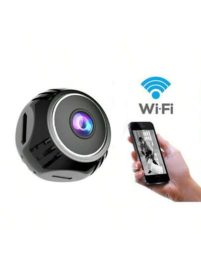 1pc High Definition Small Slimme Wireless Camera Supports Wi Fi Connection, Mobile APP Remote Viewing, 1080P Video Recording, Battery /USB Power Supply, Home Property Security, Monitoring Flexible view 3