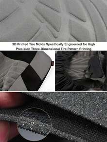 Juego de 9 piezas de fundas para asientos de coche para todas las estaciones - Tela de poliéster texturizada con relieve diagonal antideslizante para asientos delanteros y traseros - Fácil de instalar y limpiar - Adecuado para una variedad de modelos de coche, incluyendo sedán, SUV, etc. - Multicolor - Ver 9