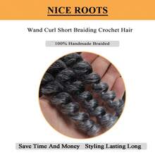 1/3/4/5 Gói Tóc xoăn móc 8 inch 80 chân Tóc móc Jamaican Bounce Tóc móc Jamaican Crochet Tóc tết móc màu Tóc xoắn móc, TGrey - Màu xám ombre - Xem 4