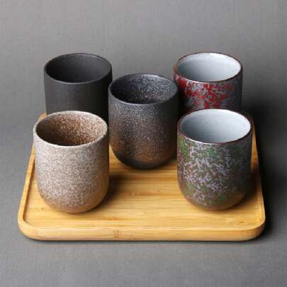 Nuevas tazas de cerámica Vintage, porcelana de gres japonesa, taza de té de 130ml, estilo de vida saludable, tazas de café de sapo de té de Kung Fu, vasos