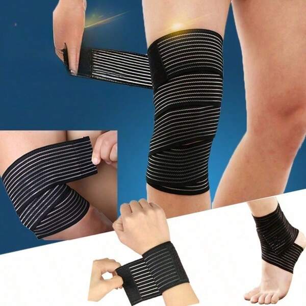 1pc Wound Elastic Bandage, Sports Stretch Bandage, Self-Adhesive, Light And Breathable, Suitable For Knees , Which Is An Ideal Choice For Sports, Fitness, Outdoor And Daily Use.