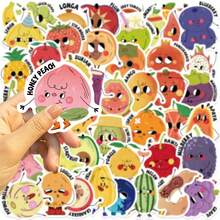50PCS Picture Book Style Fruit Stickers Vinyl Stickers Scrapbook, Journaling, Laptop, Bumper, Skateboard, Water Bottles, Computer, Phone, Cartoon, Hard Hat, Car Stickers And Decals - Multicolor - View 7