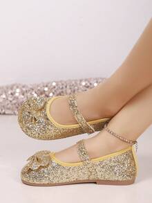 2025秋冬开学季软皮休闲平底鞋，儿童秋季简约时尚一脚蹬平底鞋