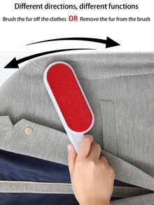 1 pieza Removedor de pelo electrostático de doble cara, adecuado para ropa, alfombras y muebles, reutilizable, cepillo quitapelos para mascotas, colector de polvo electrostático manual, herramienta de limpieza doméstica, sin necesidad de fuente de alimentación, cepillo quitapolvos