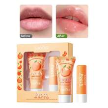 禮品套裝：熊寶寶護手霜和護唇膏，2件裝，秋冬滋潤保濕補水和修護皮膚 - 無色 - 查看 9