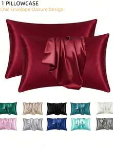 北欧丝绸枕套白色黑色灰色蓝色床装饰枕套奢华舒适家居床上用品套（卧室装饰）-秋季装饰枕套枕套靠垫套靠垫套 - 彩色 - 查看 21