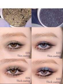 Uhue 1 块单色眼影 E04，珠光质地，防水防汗，干湿两用，不飞粉，便携，可用于提亮眼睑中央/提亮内眼角/打造柔和眼线，3 克/0.1 盎司 - E02 - 查看 3