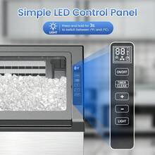 Commercial Ice Maker Machine 79Lbs/24H, Self-Cleaning Freestanding Ice Maker With 13Lbs Storage, 36 Cubes In 11 Mins, LED Display For Home, Bar, Restaurant, Coffee Shop, Office, Outdoor - Xem 2