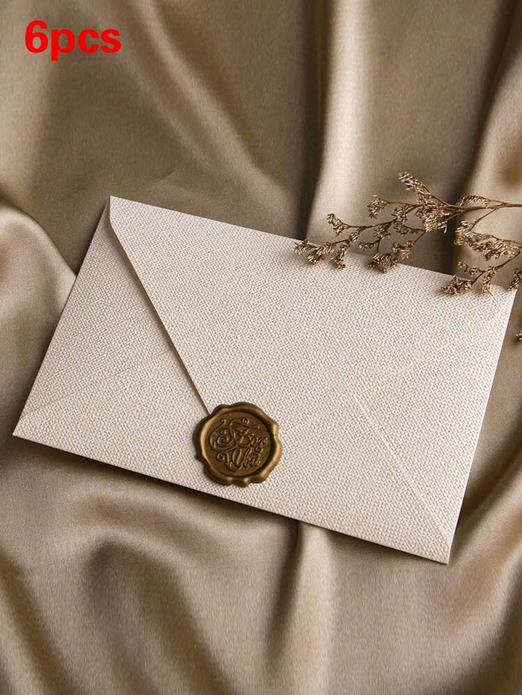 2个素色信封，复古多用途信封，办公信封，婚礼请柬，情书，贺卡，新年朋友礼物，文具，火漆印章 - 彩色 - 查看 19