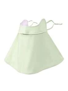 CAMEL CROWN Women's Neck Sun Protection Mask Summer Anti-Ultraviolet Full-Range Mask Facekini - Mint Green - View 1