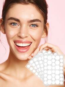 1440片透明脸贴，装饰性透明脸贴，可爱波点设计，高效便捷的脸部装饰产品，适用于圣诞节、冬季、粉色系、毕业季、生日、节日、夏季等各种场合。规格：1080/720/360/180/72/36片/包