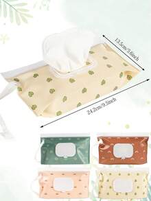 1/4 Pack tragbarer Feuchttücher-Spender, nachfüllbarer Feuchttüchen-Halter, Baby-Feuchttücher-Behälter, wiederverwendbare Reise-Feuchttücher-Tasche, Weihnachts-, Halloween- und Thanksgiving-Geschenk