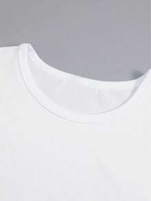 The World Is Yours" Graphic Tee For Men - Soft, Comfortable Polyester, Casual Summer T-Shirt With Crew Neck - White - View 3