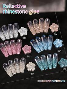XEIJAYI 1Pc 15ml Reflective Disco Diamonds Gel Nail Polish With The Holographic Glitter Diamond Collection Gel Nail Polish Perfect For Manicure DIY