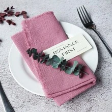4/6/8/12pcs Of Set Elegant Cloth Napkins 12.6*12.6inch Square-Reusable,Solid Color,Suitable For Hotel Decor,Wedding Party,New Year Party,Valentine's Day And Daily Home Decoration - Multicolor - View 11