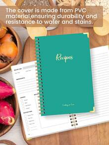 1 件每周膳食计划表，+2 张定制贴纸，简单的每周和每日膳食准备计划笔记本，带有转换和索引，健康饮食和减肥追踪，工作和家庭，返校用品 - 彩色 - 查看 3