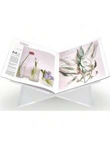 亚克力X型书本阅读架书立底座书架桌面书籍相册杂志展示架X型书立阅读托盘架 - 彩色 - 查看 6