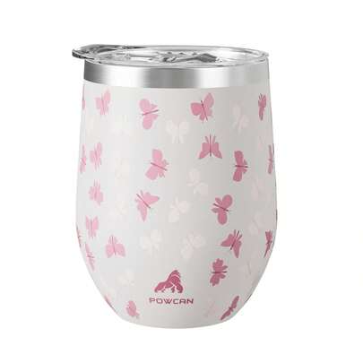 1pc 340ml/12oz Double Wall Stainless Steel Vacuum Insulated Egg-Shaped Cup, Suitable For Home, Office, Outdoor Travel, Sports, Also As A Gift