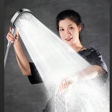 1 pieza Ducha de panel extra grande con 1 cartucho incorporado, cabezal de ducha de alta presión y ahorro de agua con 3 modos de rociado, cabezal de ducha cuadrado de alta presión, diseño de ahorro de agua, boquilla anti-obstrucción