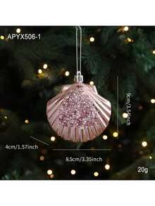 1pc New Pink Plastic Hanging Ornament, Glitter Cartoon Christmas Ornament, 3D Christmas Tree Window Decor, Christmas Decoration Set Includes Santa Claus, Snowman, Reindeer, Snowflake, Candy Cane With Hanging Rope, Suitable For Christmas Tree, Thanksgiving, New Year, Winter, Universal Holiday Decor. Due To Handmade Nature, Minor Scratches, Glitter Shedding Or Color Fading May Occur But Won't Affect Normal Use. Merry Christmas! - Multicolor - View 12