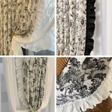 白色加宽服装裙摆、家纺、窗帘、荷叶边装饰布艺辅料