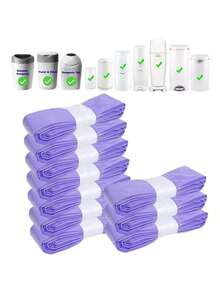 Sacos descartáveis para fraldas roxos de 1/2/4/6/8/10 unidades, adequados para girar e clicar, Tommee Tippee, Sangenic SimpIee, Angelcare, Genie, Munchkin e outras marcas, sacos de lixo para fraldas à prova de odores, sacos grossos e perfumados para armazenamento de fraldas