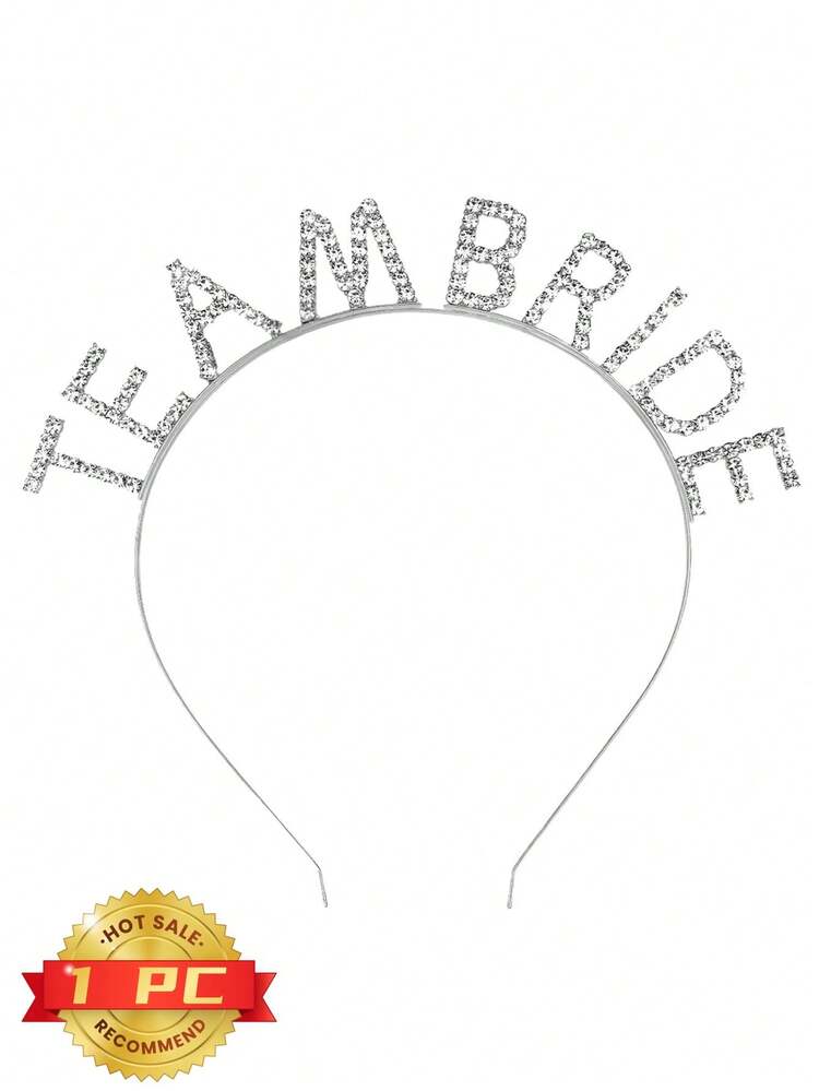 25/1/5/10 Pcs Crystal Rhinestone Headbands, Bridal Party Headbands, Bachelorette Party Bride Gifts, Bridesmaid Headbands, Wedding Decorations, Valentine's Day Outfit, Wedding Attire, Gift & Blessing - Multicolor - View 18