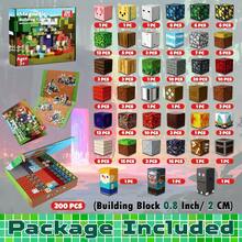100pcs-300pcs Magnetic Building Blocks Set For Infernal Forest Scene, Pixel Cubes Creative DIY Educational Toy, STEM Learning Kit For Kids Ages 3-12, Back To School Season/ Halloween Gifts For Boys And Girls - Multicolor - View 9