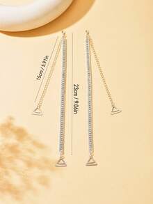 2 件套奢华水钻可调节胸罩肩带水晶内衣链水钻内衣肩带新娘婚礼胸罩肩链女士礼服配饰珠宝 - 銀色 - 查看 4