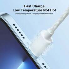 1 Stück/4 Stücke 20W 3,3ft/100cm Typ-C zu Lightning Nylongeflecht Datenkabel, kompatibel mit iPhone 14 13 12 11 Pro Max XR XS X 8 7 6 Plus SE/iPad, Hochgeschwindigkeits-Schnellladekabel