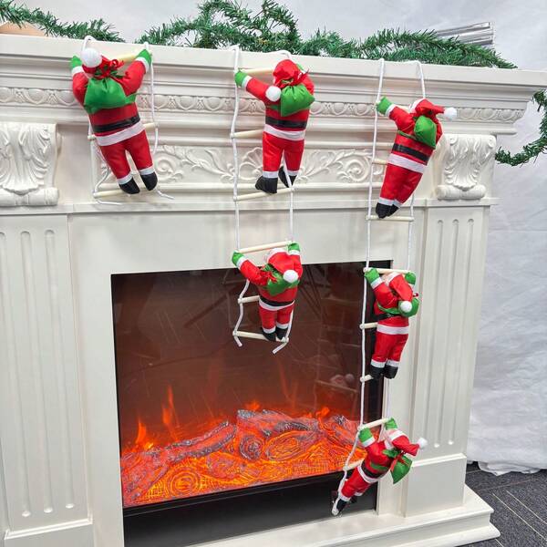 1pc 25cm Santa Claus Climbing Rope Christmas Decoration, Home Decor Gift