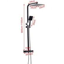 YUNRUX Bathtub & Shower Trim Systems - Black - View 2