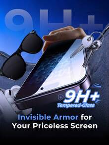 1 pieza Protector de pantalla de vidrio templado ultra claro, instalación autolimpiante, sin burbujas, compatible con la Isla Dinámica, claridad de alta definición, fácil de instalar, compatible con iPhone11-16/17/17Plus/17ProMax (excluyendo Mini) Accesorios esenciales de protección de pantalla, aplicable a protección diaria, oficina, protector de pantalla de teléfono doméstico Accesorios a prueba de agua, a prueba de golpes, resistente a caídas y arañazos - transparente - Ver 5