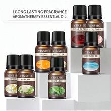 10ml Aromatherapy Essential Oils, Home/Bedroom/Car Air Freshener, Jasmine, Rose, Sandalwood, Lavender, Lemon And Over 10 Scents, Suitable For Aromatherapy Candles, Reed Diffusers And Fragrance Stones