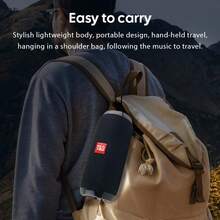 便携式户外无线低音扬声器，带充电线和 Aux 线 - 兼容 FM TF USB 插入卡 - 随时随地享受清晰强劲的声音，无线音频低音炮 U 盘 3D 环绕声，TWS 立体声低音炮杆免提通话/FM/TF 卡/U 盘，连接手机/平板电脑/电视，无线便携式音频，电子/消费电子，生日派对礼物，TG117，锂离子电池 1200 MAh - 黑色 - 查看 11