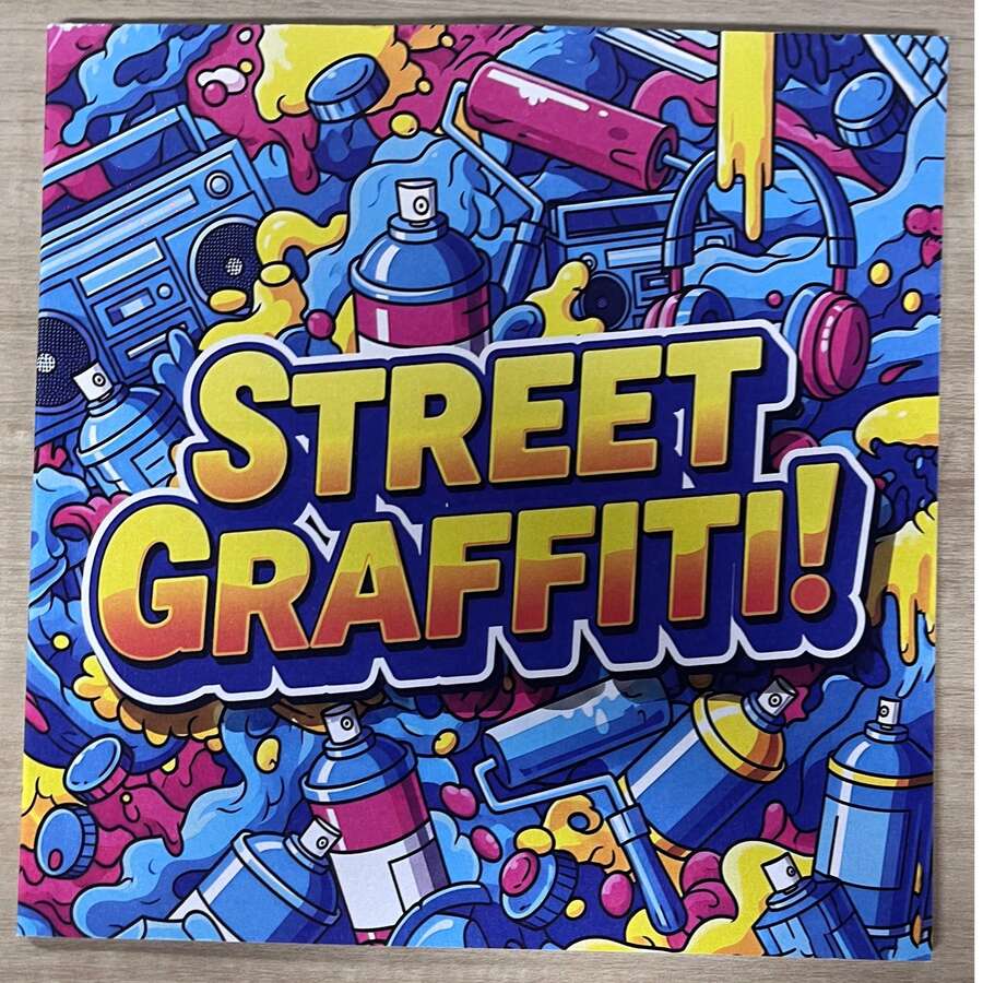 STREET GRAFFITI!: Einzigartige Straßenkunst Muster, glatte und einfach zu färbende gemütliche Malvorlagen sind das perfekte Geschenk für Ostern, Ramadan, Valentinstag, Weihnachtsfeiern, Halloween und Geburtstage. Perfekt passend für Schulmaterial, Bürobedarf, Kunstbedarf, ideal für jeden, der gerne malt und Schulanfang geht.