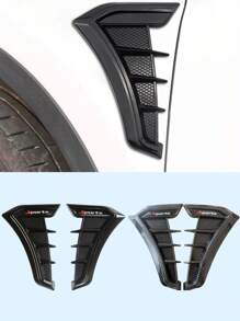 6Pcs Universal Carbon Fiber Car Fan Blades – Scratch Resistant Rubber Bumper Trim, Strong Adhesive Backing, No Paint Damage, Heat Waterproof Resistant, Front Shock Absorber Lip Diffuser Splitter Body Spoiler Decoration, Car Modification Accessories