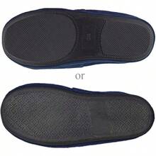 TendenciaPantuflas cálidas para niños grandes con espuma viscoelástica suave para interiores, antideslizantes, lindas pantuflas de dinosaurioCalidad premium - Azul Oscuro - Ver 5