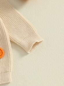 Toddler Baby Boy Girl Halloween Sweater Pumpkin Warm Pullover Sweatshirt Knitwear Knitted Fall Winter Clothes 3 12 18 24M 2 3 4T - Beige - View 7
