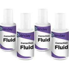 Enday White Out Correction Fluid, Fl. Oz. / 20 Ml Foam Wand Applicator Quick Dry Paper Whiteout, Multi-Purpose Smooth Wite Out Corrector Office, And Home, 4 Pack - 1 - 查看 1