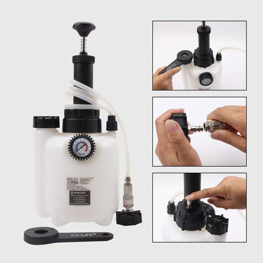 Herramienta para reemplazar el líquido de frenos