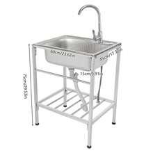 YUNRUX Kitchen Sinks - Silver - View 2