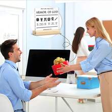 1Pc Armor Of God Bible Verse Acrylic Plaque - Inspirational Ephesians 6:10 Christian Decor For Home Office - Scripture Ornament Religious Gift Women Christmas Present Easter Birthday Pastor Appreciation Home Decoration - Black-a - View 9