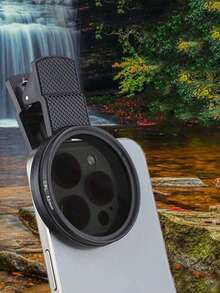 67mm Clip-On CPL Polarizing Filter Kit For Smartphone Camera Lens, Ultra-Thin Multi-Coated Circular Polarizer Lens Filter, Clip-On Phone Filter