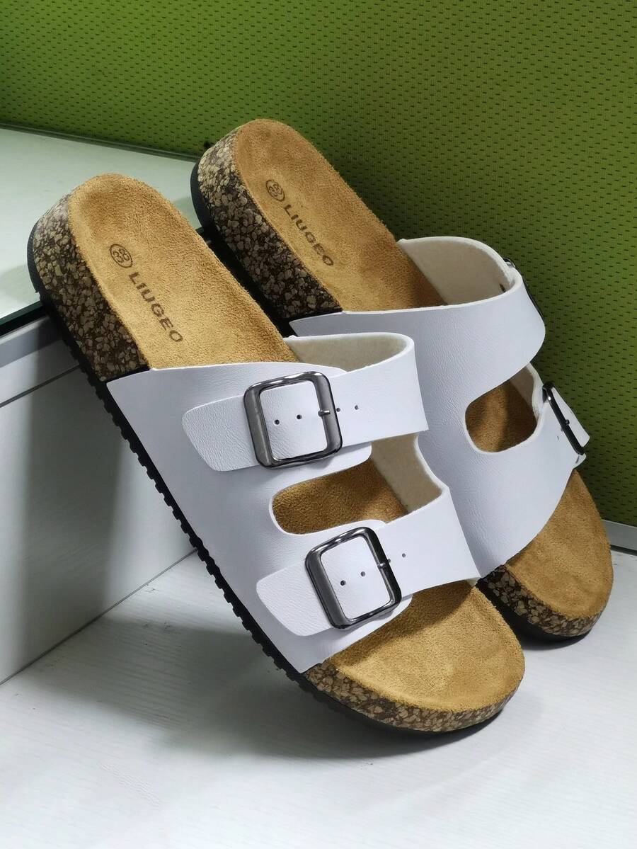 时尚软底舒适拖鞋，一脚蹬穆勒凉鞋，适合夏季户外沙滩散步，男女通用情侣鞋